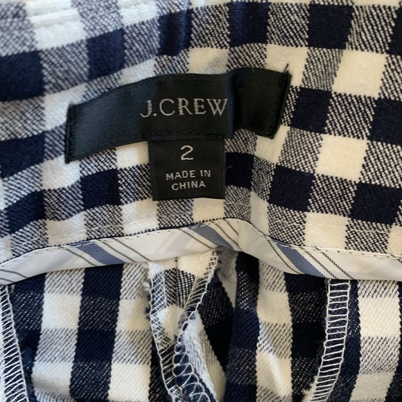 J. Crew Remi Pant in Gingham with Buttons - Picture 4 of 5